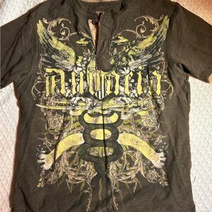 Modern Culture Y2K Army Green Tee